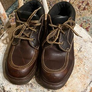 Dr Martens Sturdy Dark Brown Leather Boots